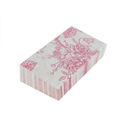 50 Paper 2-Ply Dinner Napkins in French Toile Floral Pattern