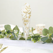 50 Paper 2-Ply Dinner Napkins in French Toile Floral Pattern