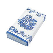 50 Paper Cocktail Napkins in French Toile Floral Pattern NAP_BEV26_BLUE