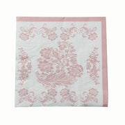 50 Paper Cocktail Napkins in French Toile Floral Pattern NAP_BEV26_PINK