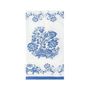 50 Paper Dinner Napkins in French Toile Floral Pattern - White NAP_DIN26_BLUE