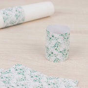 50 Paper Napkin Rings Floral Print