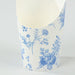 50 Paper Popcorn Box Cone Cups with French Toile Floral Pattern- White and Blue DSP_PPBO_002_14_FLOR_BLUE