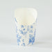 50 Paper Popcorn Box Cone Cups with French Toile Floral Pattern- White and Blue DSP_PPBO_002_14_FLOR_BLUE