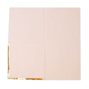 50 Pastel 2 Ply Dinner Cocktail Paper Napkins with Gold Rim