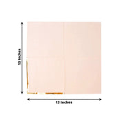 50 Pastel 2 Ply Dinner Cocktail Paper Napkins with Gold Rim