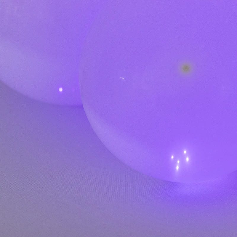 50 pcs 0.5" wide LED Orbs Battery Operated Round Balloon Lights