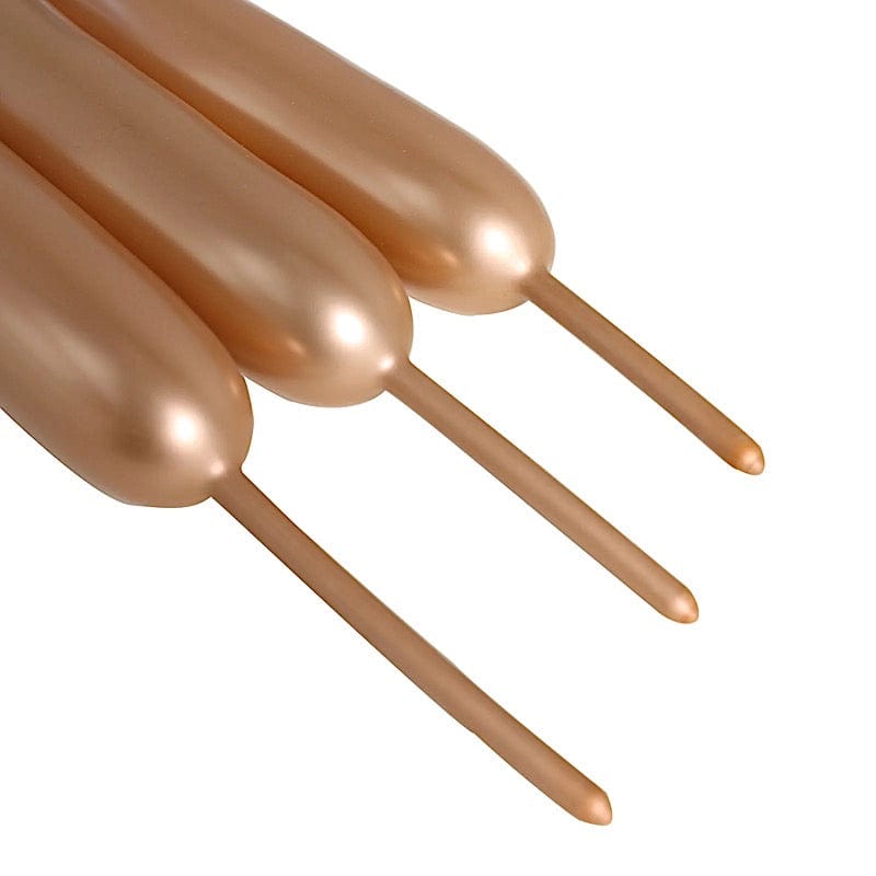 50 pcs 30" Long Modeling Twisting Metallic Latex Balloons