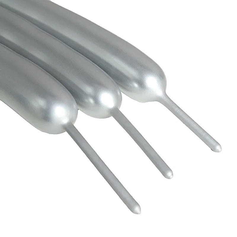 50 pcs 30" Long Modeling Twisting Metallic Latex Balloons