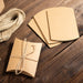 50 pcs 5" x 4" Paper Rustic Party Gift Boxes with Jute Rope Tie - Natural BOX_5X4_POCH_NAT