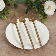 50 pcs 9" Heavy Duty Plastic Premium Disposable Forks - Gold DSP_YF0012B_9_GOLD_PK50