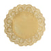 50 pcs Gold Round Disposable Paper Doilies Placemats with Lace Trim DSP_PPDOL_RND01_12_GOLD