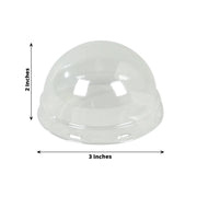 50 Plastic Dome Lids for Cupcake Liners - Clear CAKE_CUP_LID01_CLR
