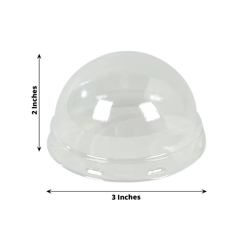50 Plastic Dome Lids for Cupcake Liners - Clear CAKE_CUP_LID01_CLR