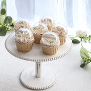 50 Plastic Dome Lids for Cupcake Liners - Clear CAKE_CUP_LID01_CLR