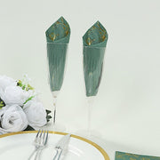 50 Rectangular Soft 2 Ply Dinner Paper Napkins with Flowers Print