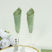 50 Rectangular Soft 2 Ply Dinner Paper Napkins with Flowers Print