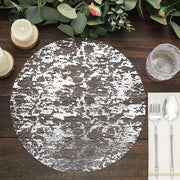 50 Round 13" Metallic Foil Polyester Mesh Table Placemats
