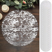 50 Round 13" Metallic Foil Polyester Mesh Table Placemats