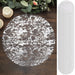 50 Round 13" Metallic Foil Polyester Mesh Table Placemats