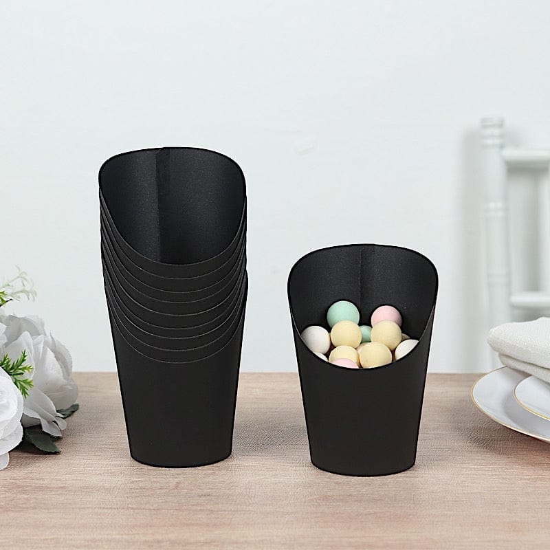 50 Round 14 oz Natural Snack Paper Cups Popcorn Boxes - Disposable Tableware