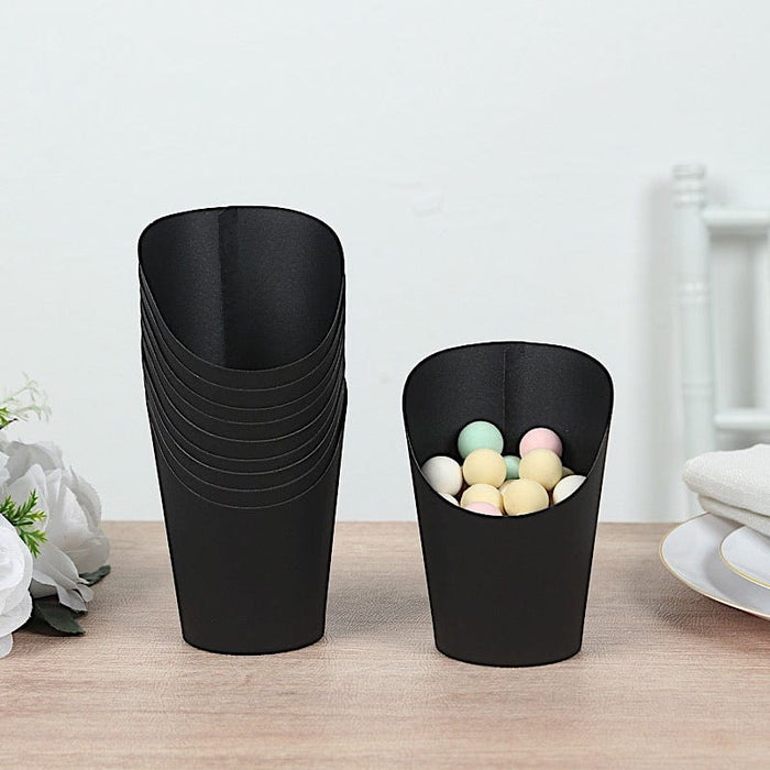 50 Round 14 oz Natural Snack Paper Cups Popcorn Boxes - Disposable Tableware