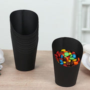 50 Round 14 oz Natural Snack Paper Cups Popcorn Boxes - Disposable Tableware