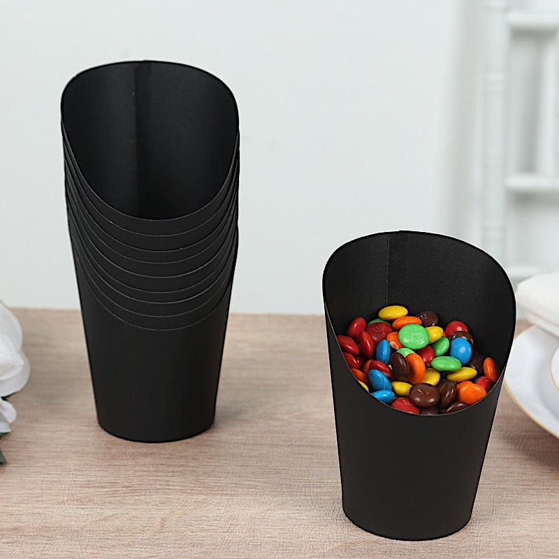 50 Round 14 oz Natural Snack Paper Cups Popcorn Boxes - Disposable Tableware