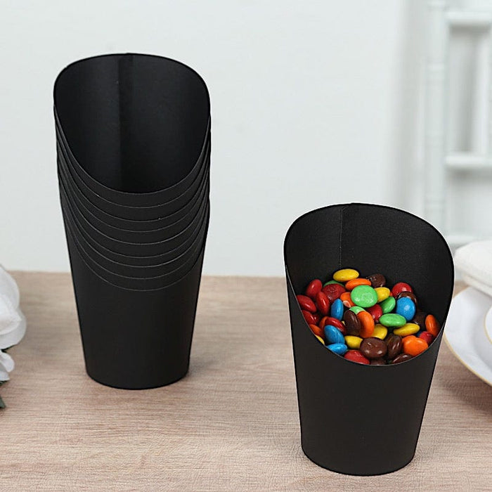 50 Round 14 oz Natural Snack Paper Cups Popcorn Boxes - Disposable Tableware