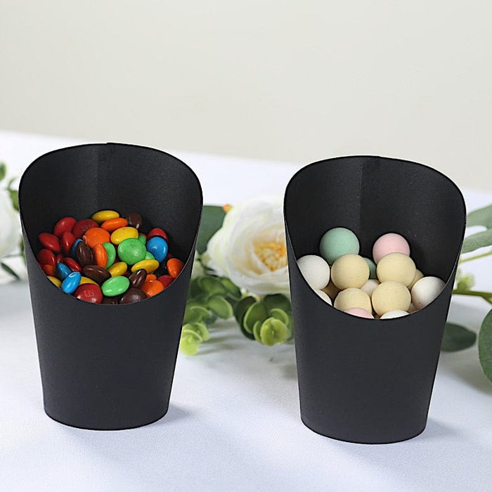50 Round 14 oz Natural Snack Paper Cups Popcorn Boxes - Disposable Tableware