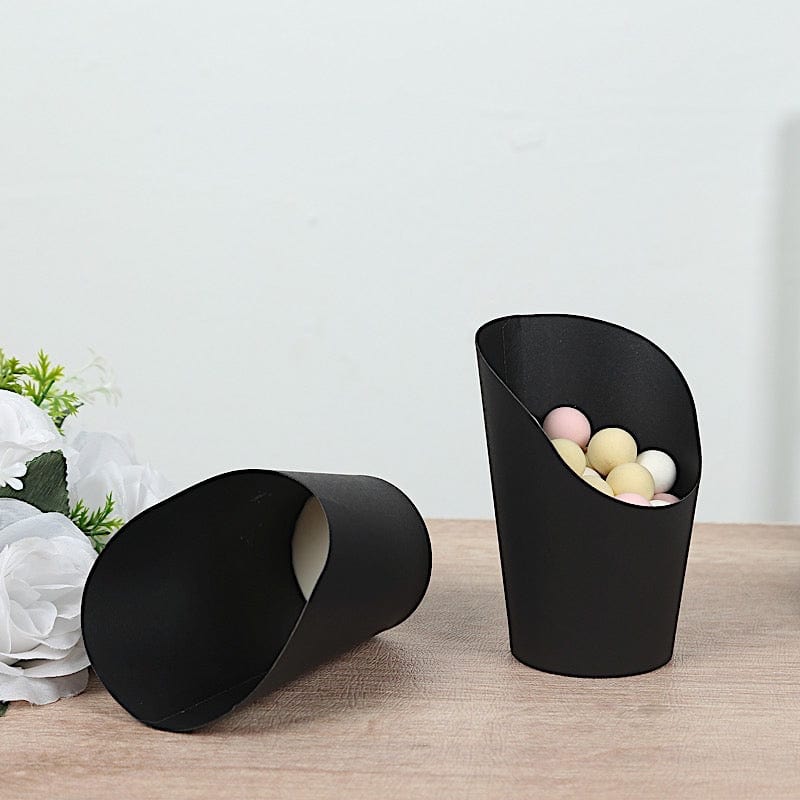 50 Round 14 oz Natural Snack Paper Cups Popcorn Boxes - Disposable Tableware