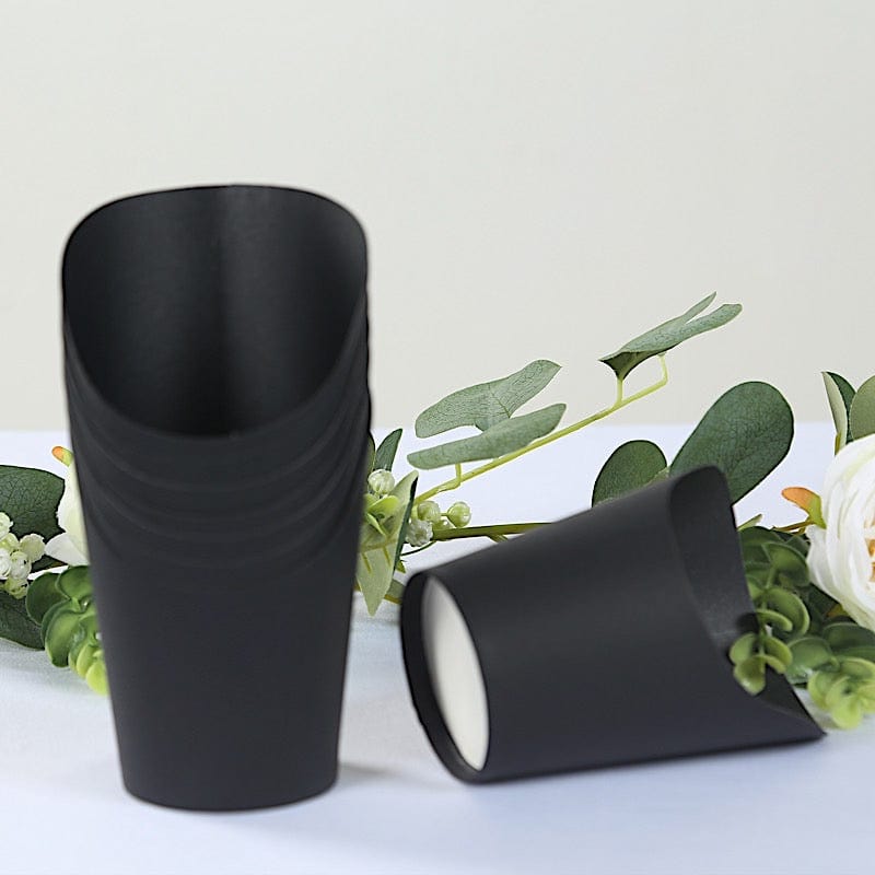 50 Round 14 oz Natural Snack Paper Cups Popcorn Boxes - Disposable Tableware