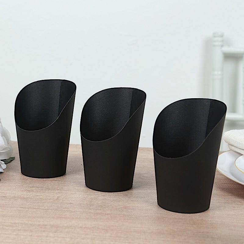 50 Round 14 oz Natural Snack Paper Cups Popcorn Boxes - Disposable Tableware