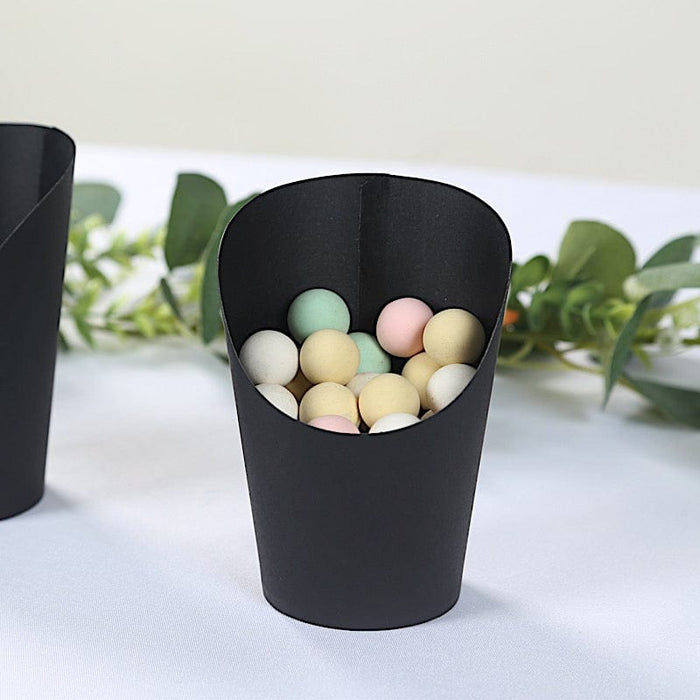 50 Round 14 oz Natural Snack Paper Cups Popcorn Boxes - Disposable Tableware