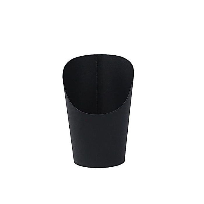 50 Round 14 oz Natural Snack Paper Cups Popcorn Boxes - Disposable Tableware DSP_PPBO_002_14_BLK