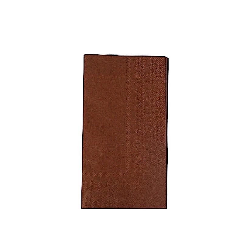 50 Soft 2 Ply Dinner Cocktail Paper Napkins NAP_DIN3_BRN