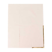 50 Soft 2 Ply Dinner Paper Napkins with Gold Foil Edge