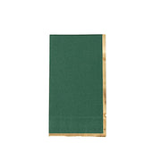 50 Soft 2 Ply Dinner Paper Napkins with Gold Foil Edge NAP_DIN06_HNGD