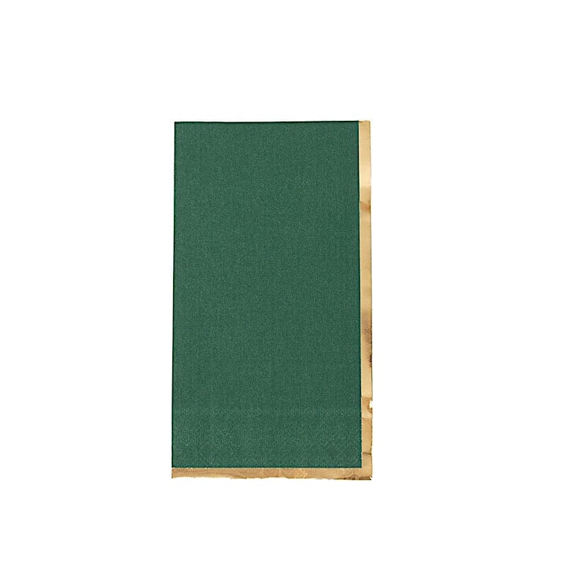 50 Soft 2 Ply Dinner Paper Napkins with Gold Foil Edge NAP_DIN06_HNGD