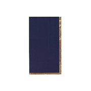 50 Soft 2 Ply Dinner Paper Napkins with Gold Foil Edge NAP_DIN06_NVGD