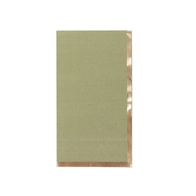 50 Soft 2 Ply Dinner Paper Napkins with Gold Foil Edge NAP_DIN06_OLGD