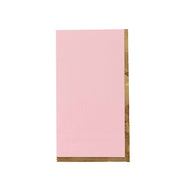 50 Soft 2 Ply Dinner Paper Napkins with Gold Foil Edge NAP_DIN06_PKGD