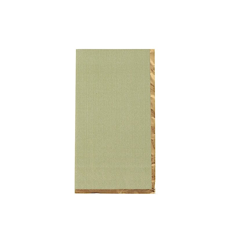 50 Soft 2 Ply Dinner Paper Napkins with Gold Foil Edge NAP_DIN06_SGGD
