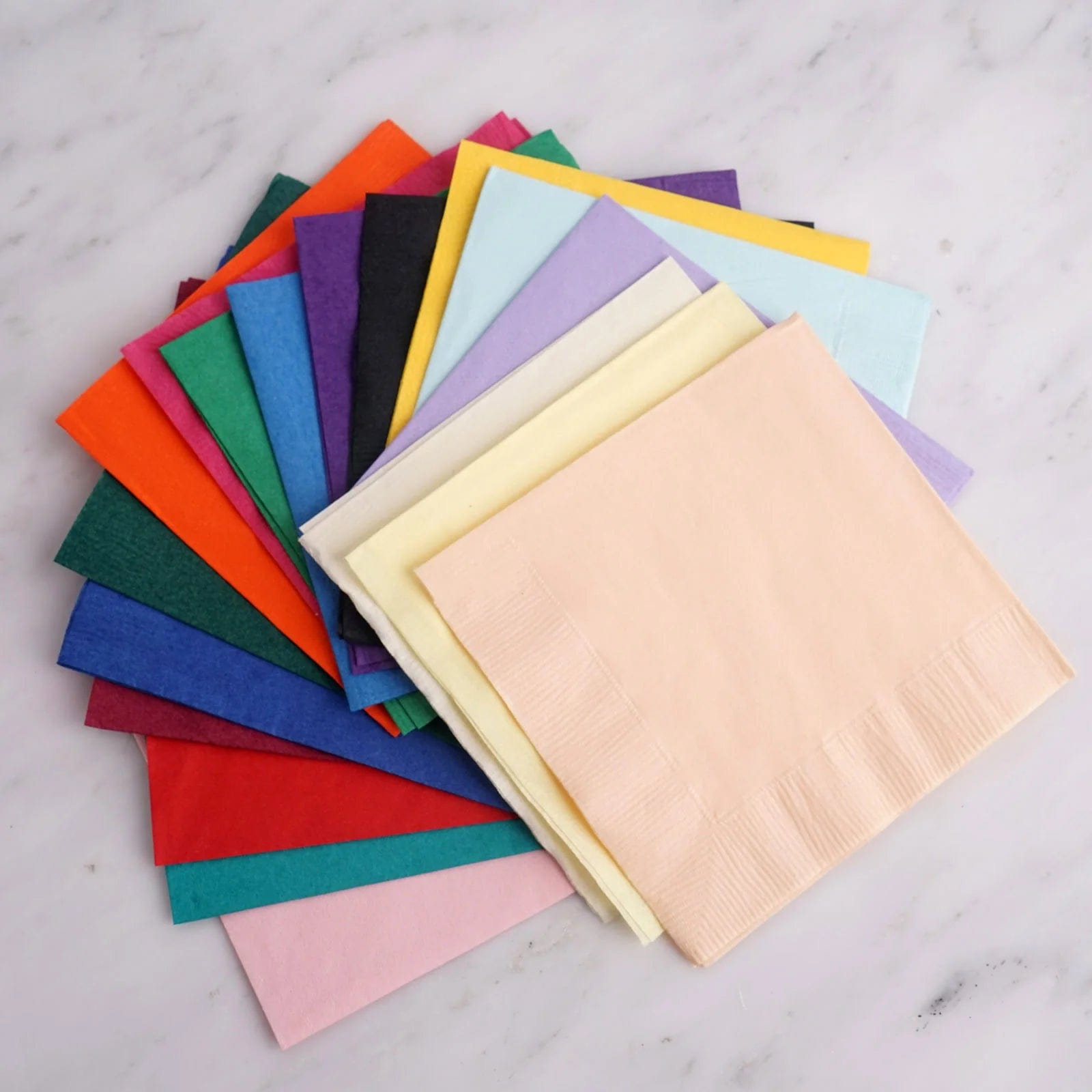 50 Soft 2 Ply Disposable Dinner Cocktail Paper Napkins