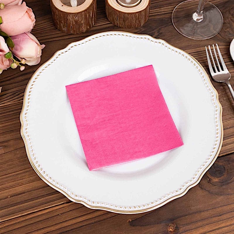 50 Soft 2 Ply Disposable Dinner Cocktail Paper Napkins