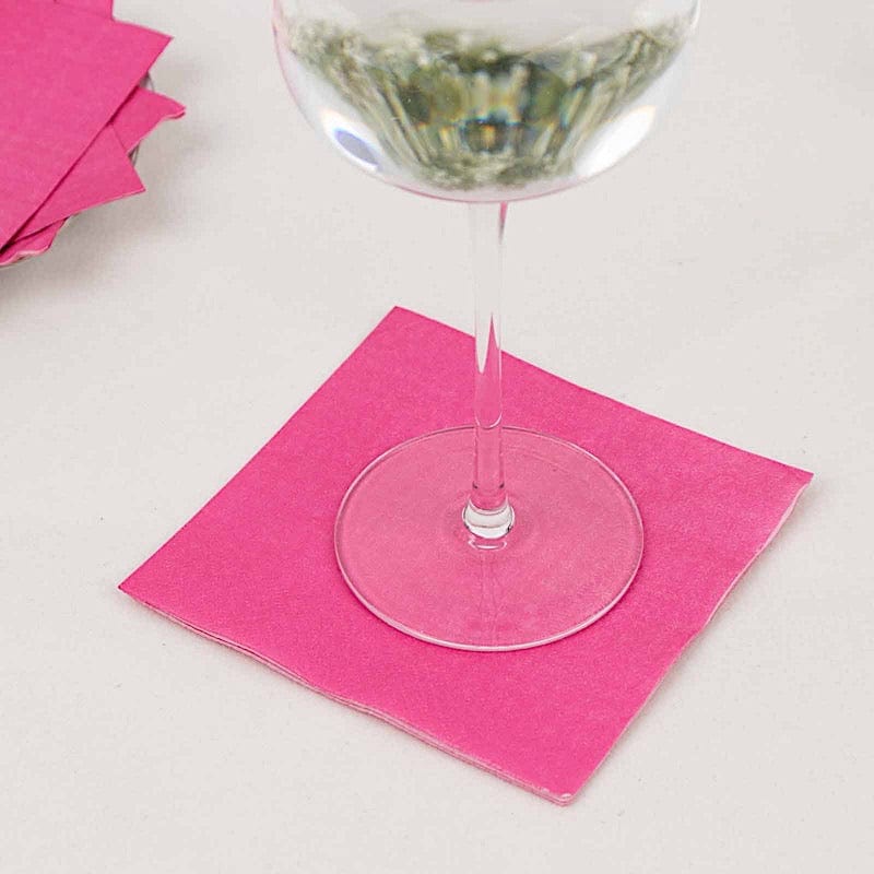 50 Soft 2 Ply Disposable Dinner Cocktail Paper Napkins