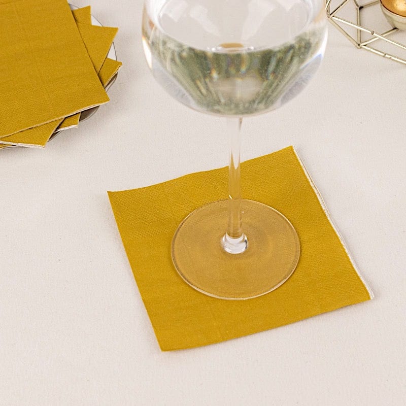 50 Soft 2 Ply Disposable Dinner Cocktail Paper Napkins