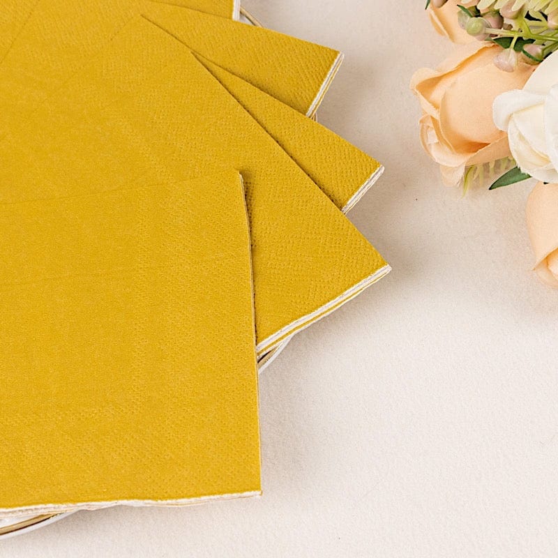 50 Soft 2 Ply Disposable Dinner Cocktail Paper Napkins