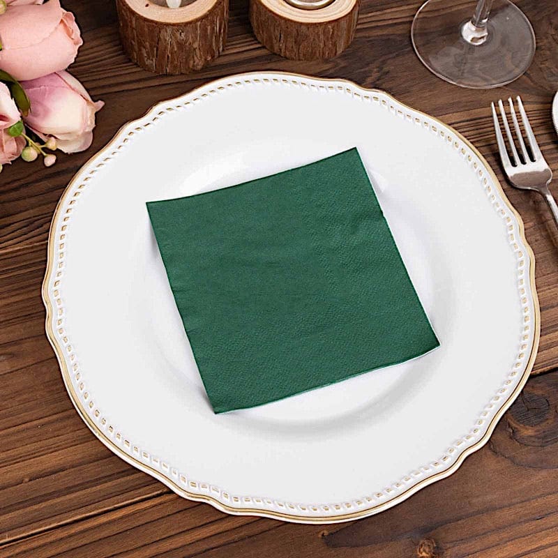 50 Soft 2 Ply Disposable Dinner Cocktail Paper Napkins