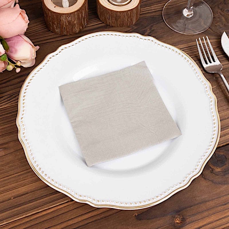 50 Soft 2 Ply Disposable Dinner Cocktail Paper Napkins